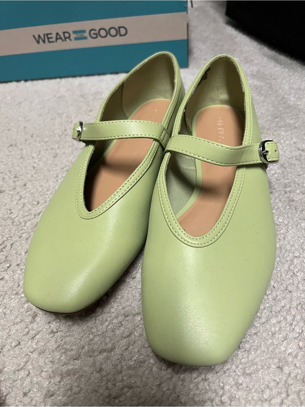 Old Navy Mary Jane Flats in Mint Green